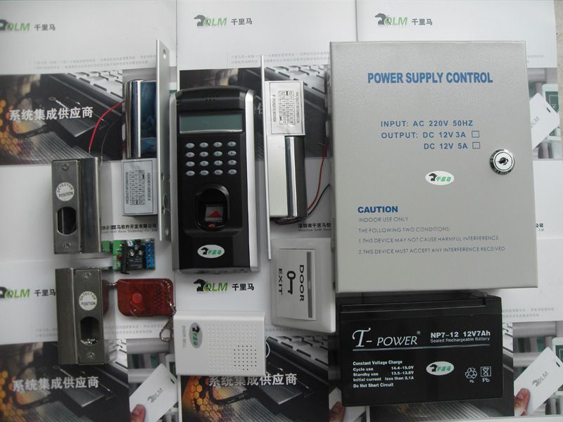 指紋門禁考勤系統(tǒng)/雙扇開/電插鎖/后備電源/聯(lián)網門禁系統(tǒng)