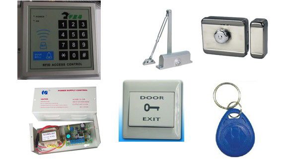 V2000-C出租屋門禁-門禁后備電源-出門開關-有線門鈴-門禁卡