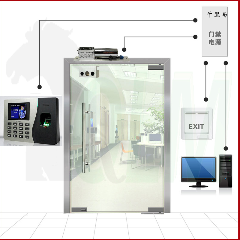 QLM ST200 感應門禁系統安裝 【密碼+指紋】